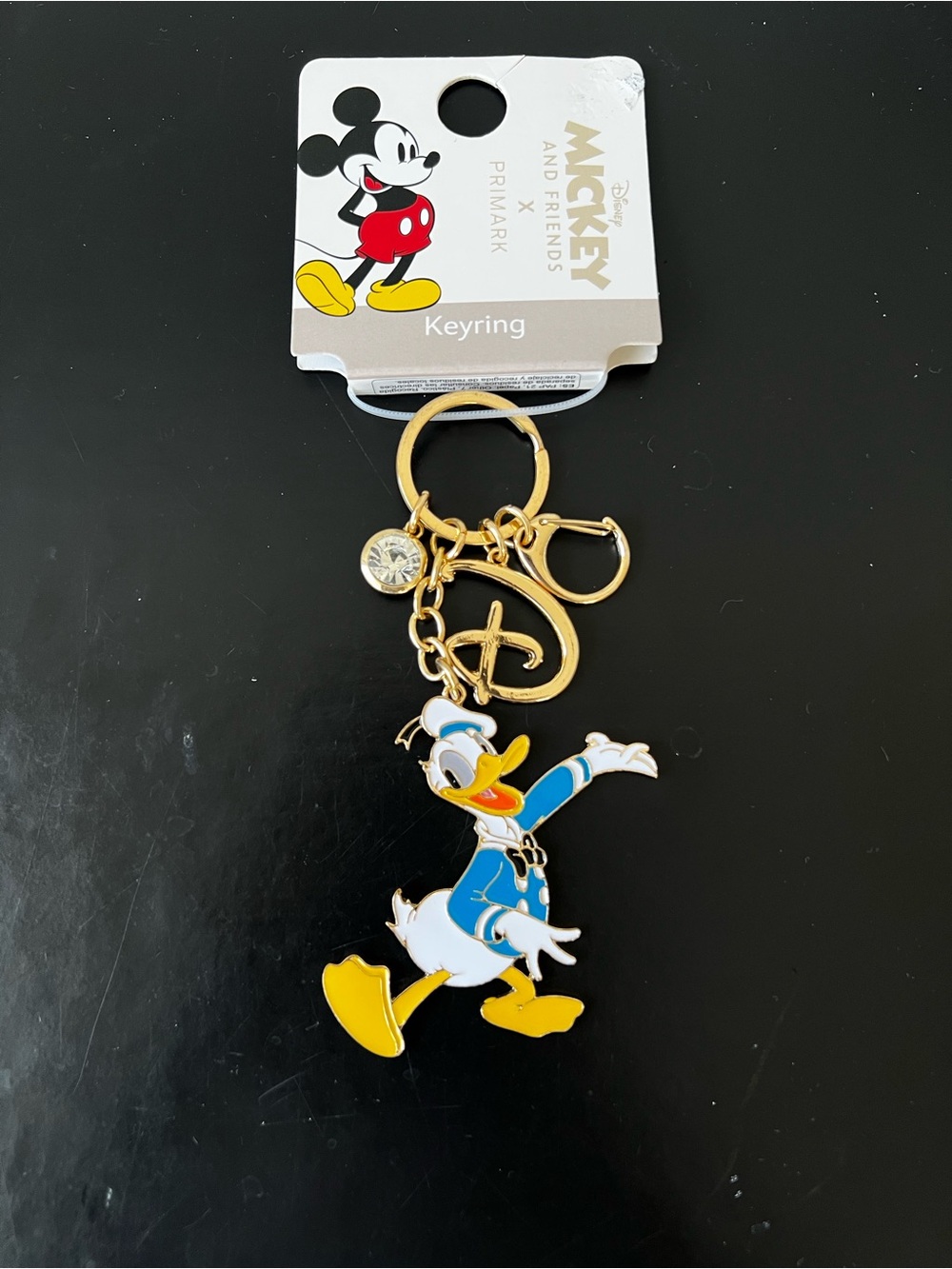 NWT Primark x Disney Mickey and Friends Donald Duck Keychain Bag Charm